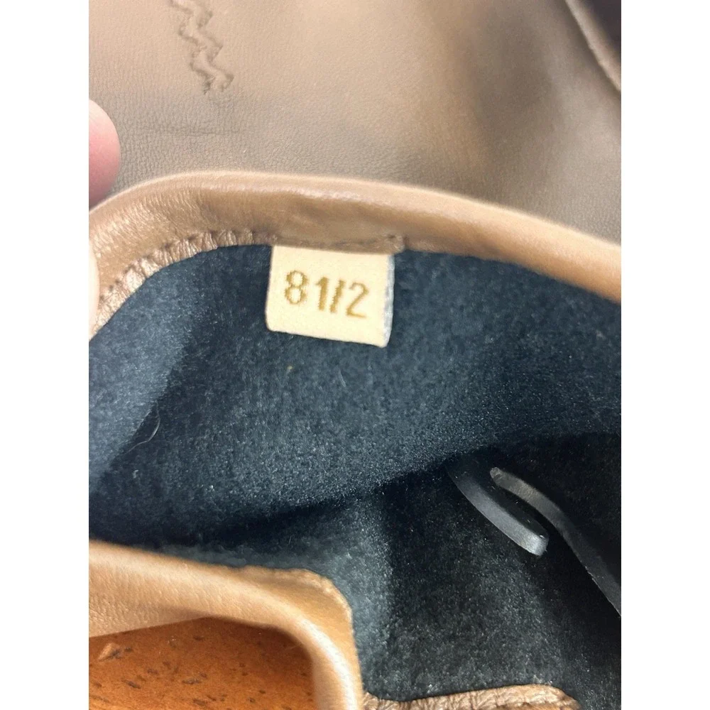 Fownes Women's Brown Leather Gloves 8 1/2